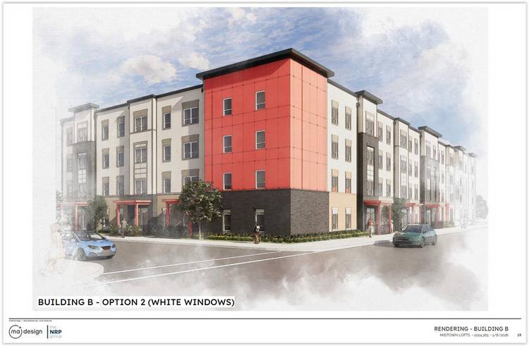 The design rendering of Mingyue Place in AsiaTown.